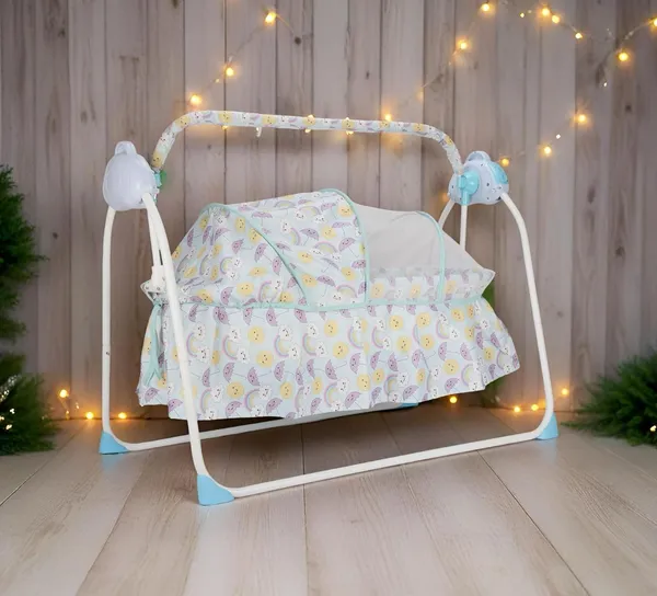 Mlu_Baby_Swing_Crib_Cradle_Cot_And_Stroller_Red_U
