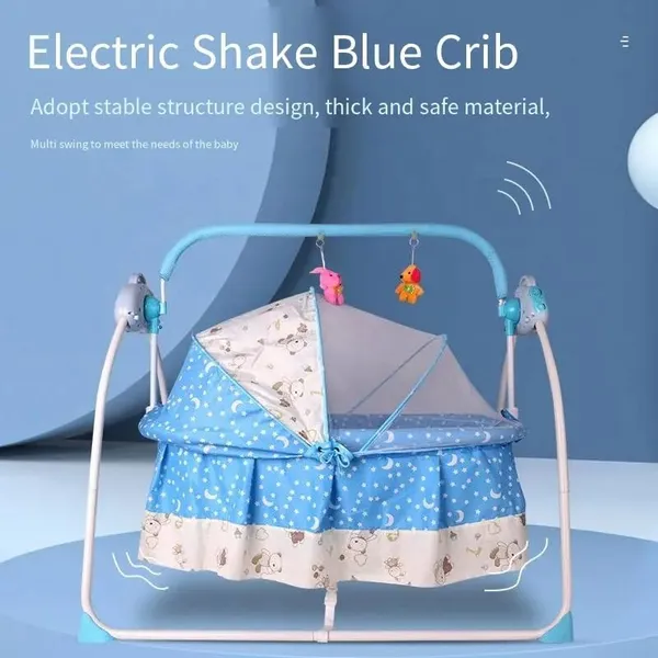 Mlu_Baby_Swing_Crib_Cradle_Cot_And_Stroller_Red_U