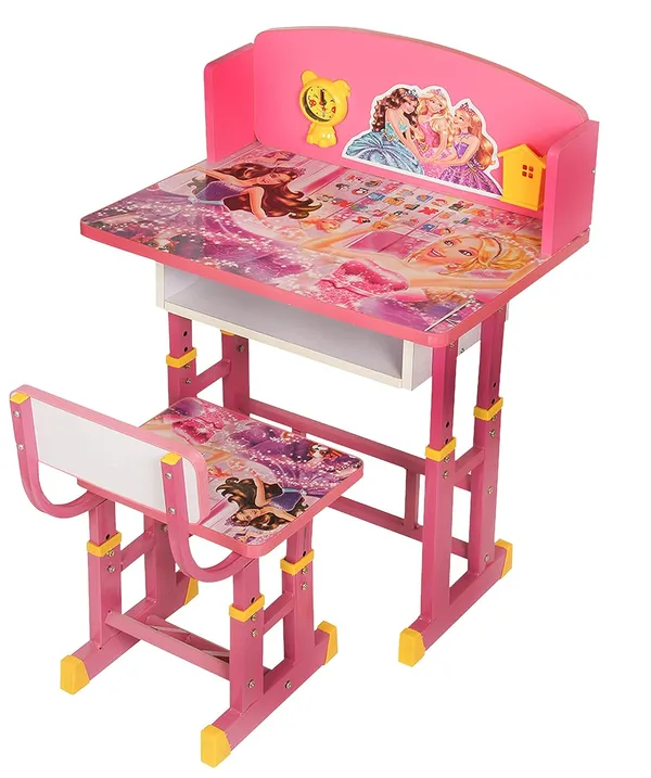 Mlu_Kids_Study_Table_And_Chair_Set_Height_Adjustable_Pink