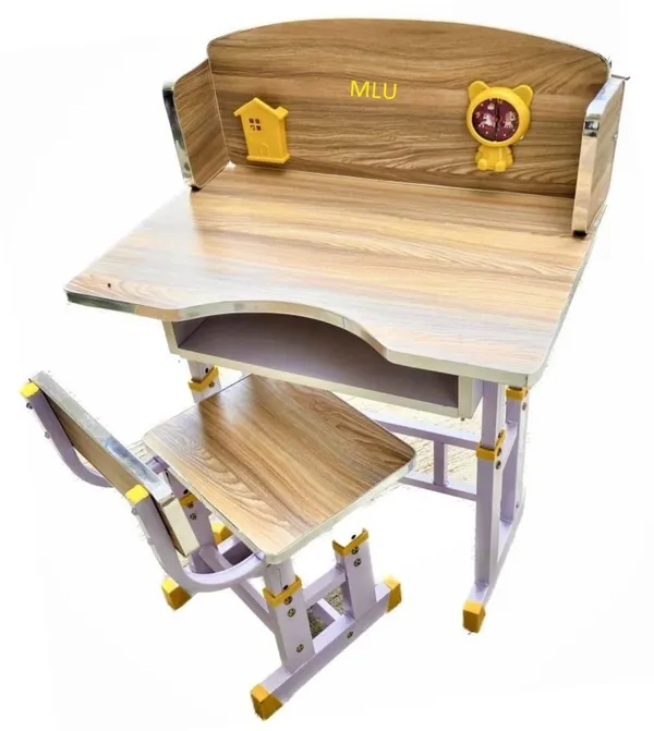 Mlu_Baby_Desk_Kids_Study_Table_And_Chair_Set_Height_Adjustable_Indian_Wooden_Multifunctional_Children_Desk_48_Cm_68_Cm_86_Cm