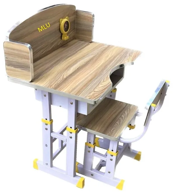 Mlu_Baby_Desk_Kids_Study_Table_And_Chair_Set_Height_Adjustable_Indian_Wooden_Multifunctional_Children_Desk_48_Cm_68_Cm_86_Cm