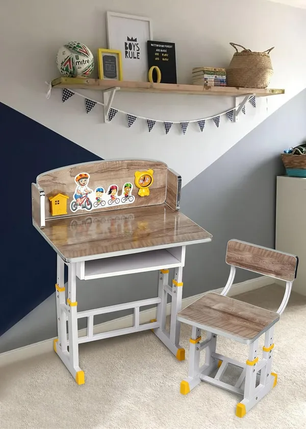 Mlu_Kids_Study_Table_And_Chair_Set_Height_Adjustable_Brown