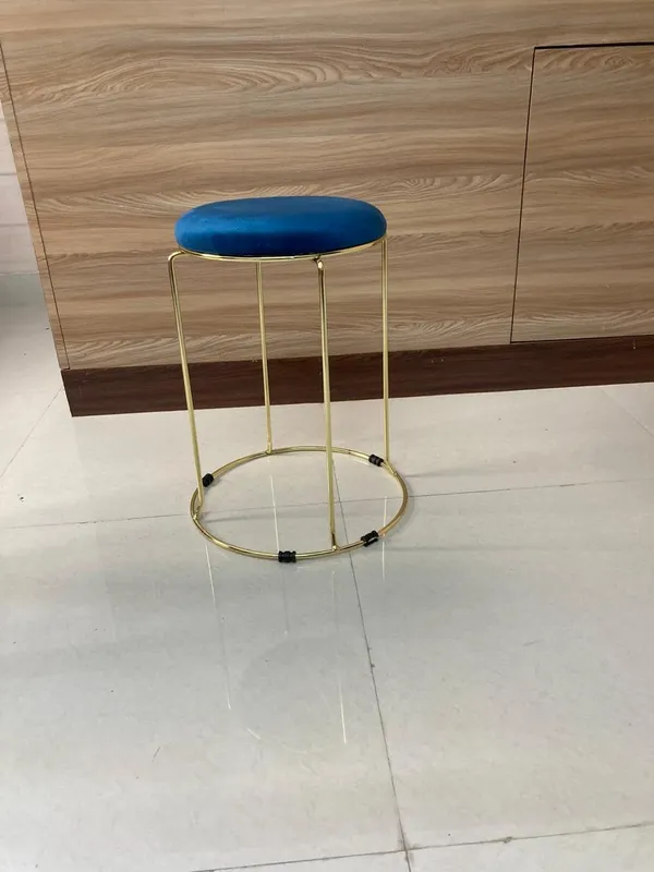 Mlu_Round_Velvet_Golden_Swivel_Stools_Set_Of_5_Blue_And_Golden_For_Home_Office_Bar_Kitchen_Dining_Room_And_Salon_Commercial_Stool