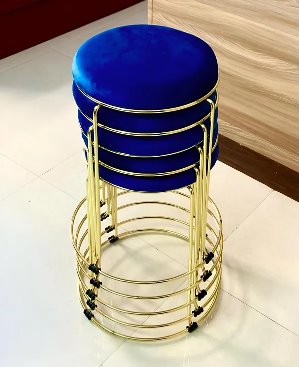 Mlu_Round_Velvet_Golden_Swivel_Stools_Set_Of_5_Blue_And_Golden_For_Home_Office_Bar_Kitchen_Dining_Room_And_Salon_Commercial_Stool