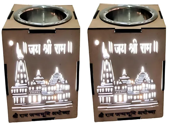 Mlu_Aroma_Night_Lamp_With_Ayodhya_Ram_Mandir_Temple_Scenery_Set_Of_2_Brown_With_Inbuilt_Led_Light