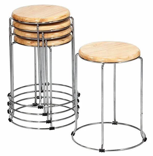 Product_Summary_Mlu_Round_Wooden_Top_Stool_With_Chrome_Frame_Set_Of_5_For_Bar_Shop_Kitchen_Home_And_Office_Photo_Studio