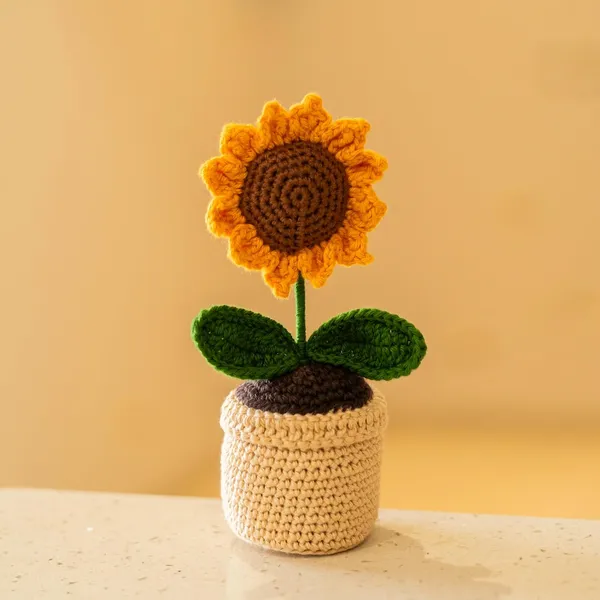 Mlu_Handmade_Crochet_Sunflower_Plant_With_Pot_Car_Dashboard_Decor_Knitted_Flower_Pot_Ornament_-_Pack_of_2