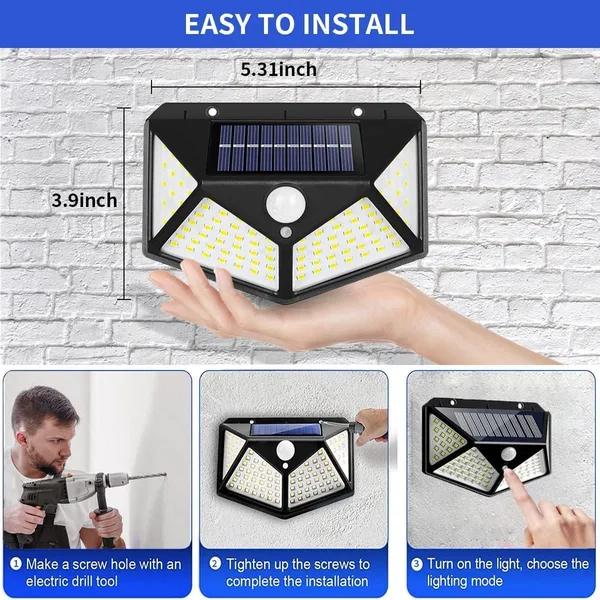 Mlu_Solar_Motion_Sensor_Light_100_Led_Outdoor_Security_Light_With_Wide_Angle_Illumination_Black_-_Pack_of_2