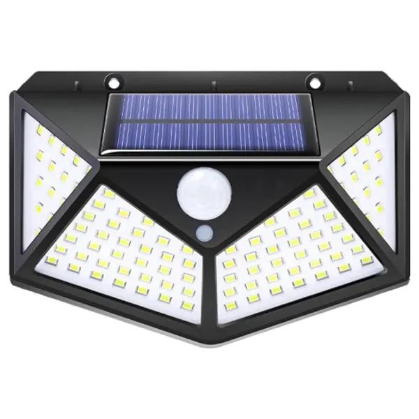 Mlu_Solar_Motion_Sensor_Light_100_Led_Outdoor_Security_Light_With_Wide_Angle_Illumination_Black_-_Pack_of_2