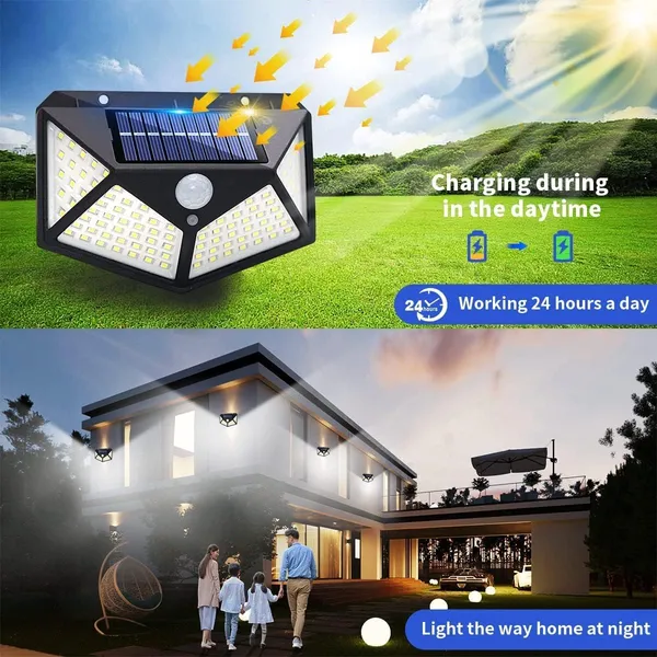 Mlu_Solar_Motion_Sensor_Light_100_Led_Outdoor_Security_Light_With_Wide_Angle_Illumination_Black_-_Pack_of_2