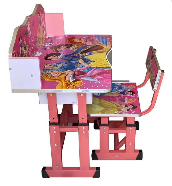 Mlu_Kids_Study_Table_And_Chair_Set_Pink_Cartoon_Print_Adjustable_Height_Strong_Durable_Perfect_For_Study_Writin_Drawing_Activities