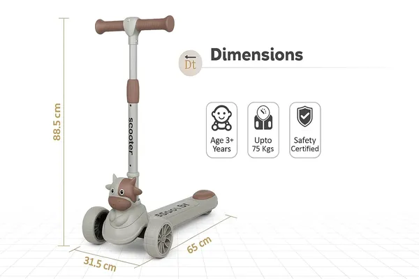 Mlu_Kids_Scooter_With_Led_Light_Up_Wheels_And_Music_Cow_Design_Handle_Height_Adjustable_Pista_Green
