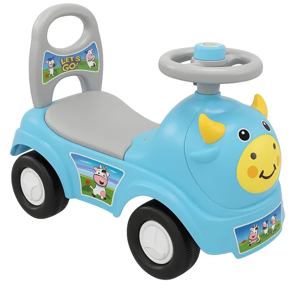 Mlu_Kids_Ride_On_Push_Car_Blue_Rhino_Animal_Design_30_Months_Age_Steering_Wheel_Control_Indoor_Outdoor_Toddler_Toy