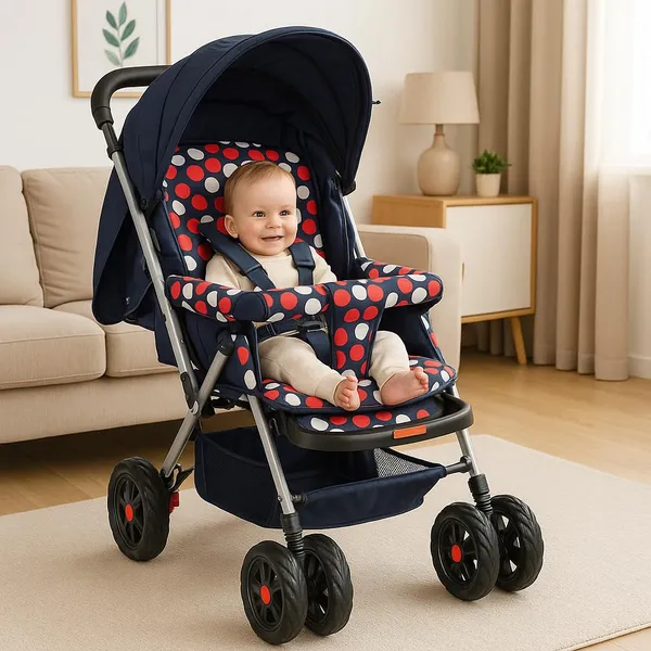 Mlu_Baby_Stroller_With_Adjustable_Canopy_Reversible_Handle_Multi_Position_Recline_Safety_Harness_Lightweight_Foldable_Pram_For_Newborns_Toddlers_Navy_Polka_Dots