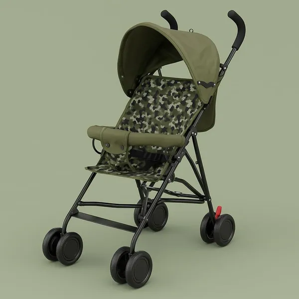 Mlu_Lightweight_Foldable_Baby_Stroller_With_Adjustable_Canopy_Safety_Harness_Swivel_Wheels_Storage_Basket_Portable_Travel_Pram_For_Kids_Militry