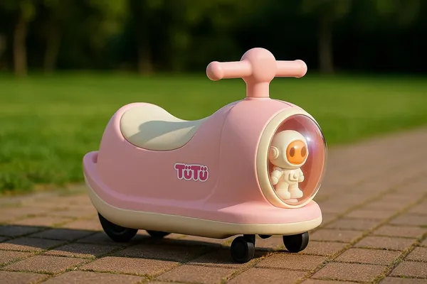 Tutu_Baby_Ride_On_Toy_For_Girls_Pink_Astronaut_Design_With_Rgb_Led_Front_Dome_360_Swivel_Wheels_Strong_Pp_Body_Indoor_Outdoor_Push_Ride_Toddler_Ride_On_Scooter_For_Ages_1_4_Years