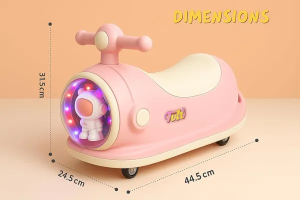 Tutu_Baby_Ride_On_Toy_For_Girls_Pink_Astronaut_Design_With_Rgb_Led_Front_Dome_360_Swivel_Wheels_Strong_Pp_Body_Indoor_Outdoor_Push_Ride_Toddler_Ride_On_Scooter_For_Ages_1_4_Years