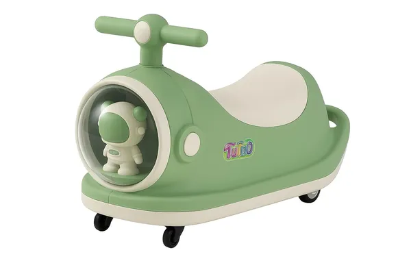 Mlu_Kids_Ride_On_Scooter_Green_Astronaut_Led_Light_Ride_Toy_360_Swivel_Wheels_T_Shaped_Handlebar_Comfortable_Seat_Indoor_Outdoor_Ride_On_For_Toddlers_Green