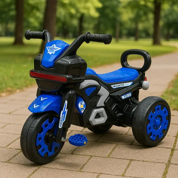 Mlu_Kids_Ride_On_Tricycle_Bike_For_Boys_Girls_Sturdy_3_Wheel_Pedal_Trike_With_Wide_Wheels_Comfortable_Seat_Easy_Grip_Handles_Blue_Baby_Tricycle_For_1_4_Years