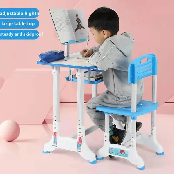 Mlu_Adjustable_Kids_Study_Table_Chair_Set_With_Book_Holder_Storage_Tray_Tablet_Stand_Height_Adjustable_Ergonomic_Desk_For_Kids