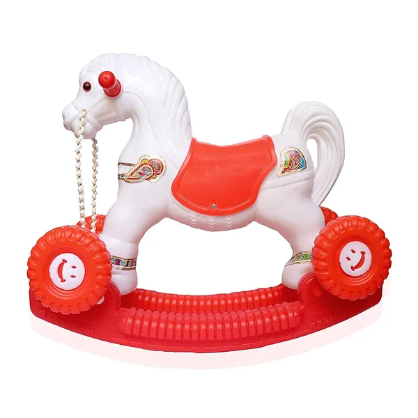 Mlu_2_In_1_Rocking_Horse_Ride_On_Toy_White_And_Red_Plastic_With_Wheels_And_Handle_For_Kids