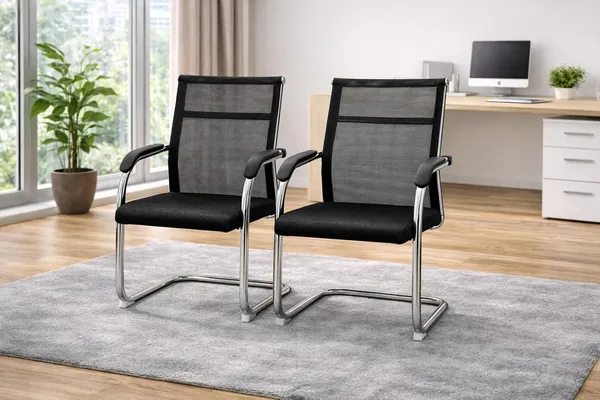 Mlu_Office_Visitor_Chairs_Set_Of_2_Black_Mesh_Guest_Chairs_With_Breathable_Back_Support_Thick_Cushion_Seat_Chrome_Cantilever_Frame_Armrests_For_Reception_Conference_Waiting_Room