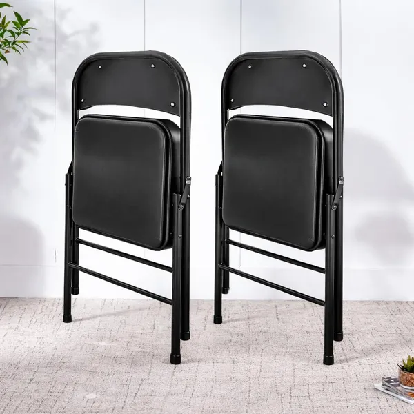 Mlu_Set_Of_2_Folding_Chairs_With_Padded_Seat_Backrest_Heavy_Duty_Steel_Frame_Portable_Compact_Foldable_Chairs_Waterproof_Vinyl_Cushion_No_Assembly_Required_Black