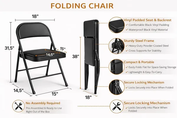 Mlu_Set_Of_2_Folding_Chairs_With_Padded_Seat_Backrest_Heavy_Duty_Steel_Frame_Portable_Compact_Foldable_Chairs_Waterproof_Vinyl_Cushion_No_Assembly_Required_Black