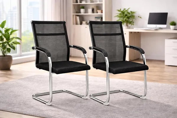 Mlu_Set_Of_2_Mesh_Office_Guest_Chairs_With_Armrests_Ergonomic_Waiting_Room_Chairs_Breathable_Back_Support_Cushioned_Seat_Chrome_Sled_Base_Black