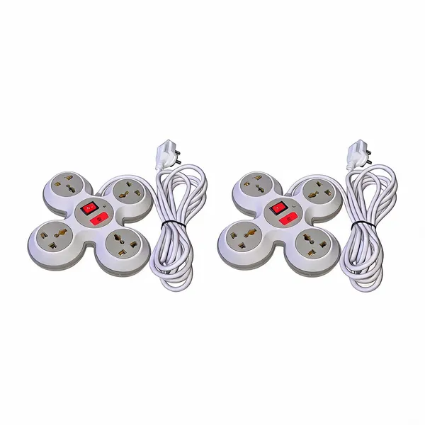 Mlu_4_1_Round_Strip_4_Mtr_Extension_Cord_6_Amp_4_Universal_Multi_Plug_Point_Extension_Board_With_Led_Indicator_-_Pack_of_2