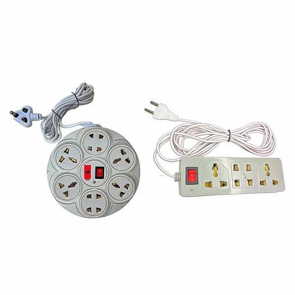 Mlu_Abs_Extension_Board_Combo_Of_8_1_Round_4_1_Long_Strip_4_Mtr_Cord_And_6_Amp_Universal_Socket_With_Led_Indicator_White_-_Pack_of_2