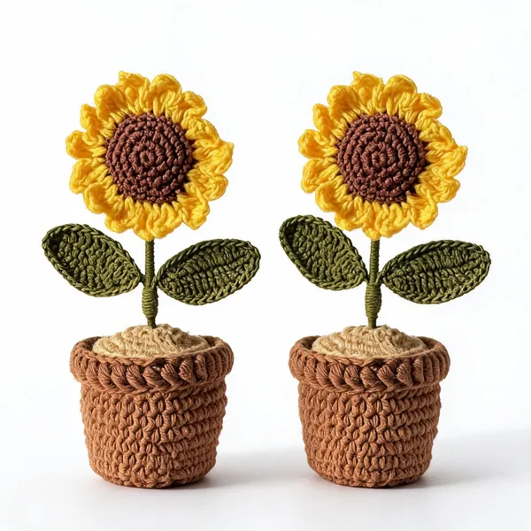 Mlu_Handmade_Crochet_Sunflower_Plant_With_Pot_Car_Dashboard_Decor_Knitted_Flower_Pot_Ornament_-_Pack_of_2