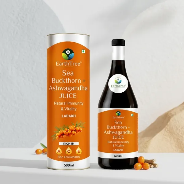 EarthTree_Sea_Buckthorn_Ashwagandha_Juice_500ml_&_EarthTree_Premium_Aloe_Vera_Juice_Pure_Aloe_Blend_500ml_(Combo_of_2)