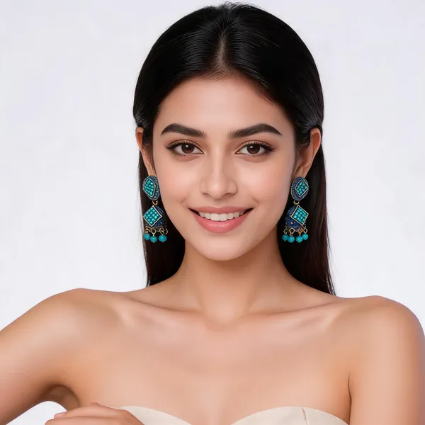 Blue_Alloy_Earrings_For_Women