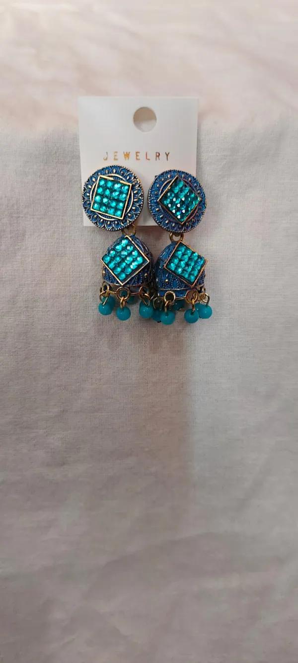 Blue_Alloy_Earrings_For_Women
