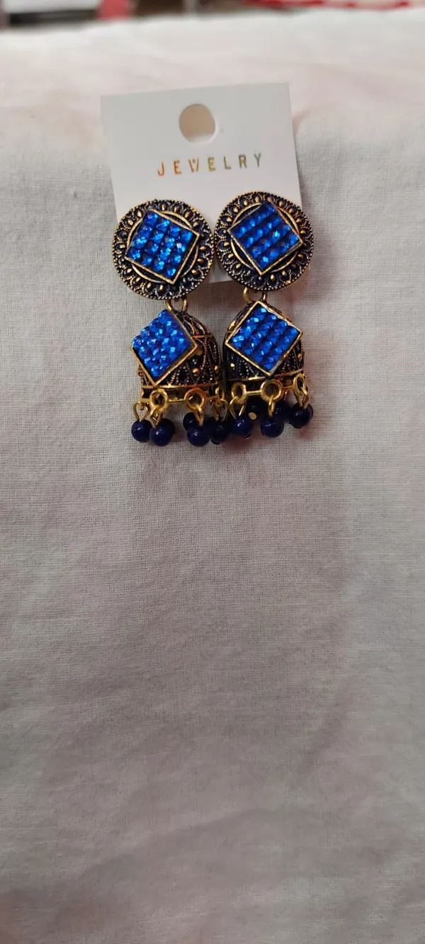 Blue_Alloy_Earrings_For_Women