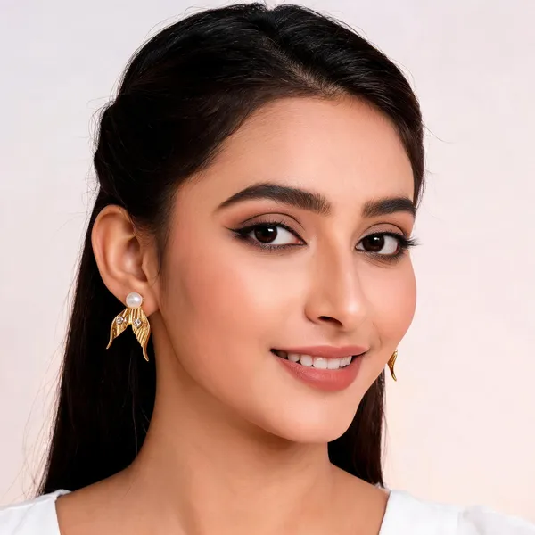 Golden_And_White_Alloy_Earrings_For_Women