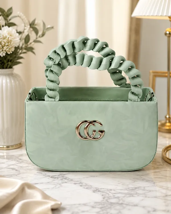 Women's_Premium_Marble_Finish_Top_Handle_Sling_Bag_–_Mint_Green
