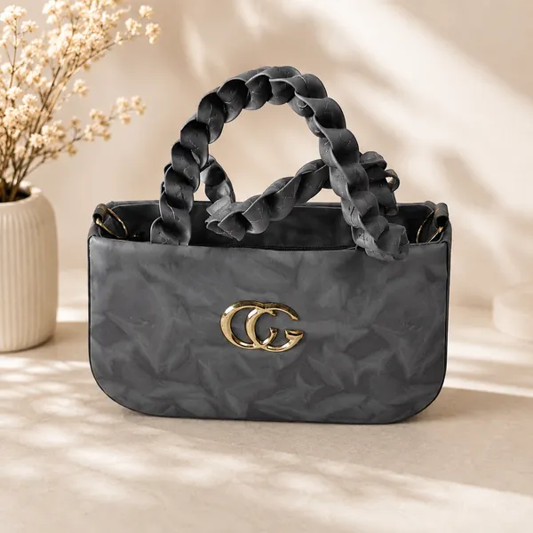 Women's_Premium_Marble_Finish_Top_Handle_Sling_Bag_–_Smoke_Grey
