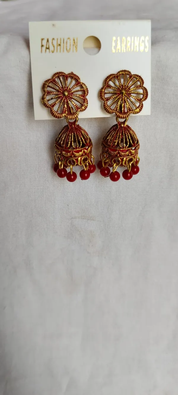 Red_Alloy_Earrings_For_Women