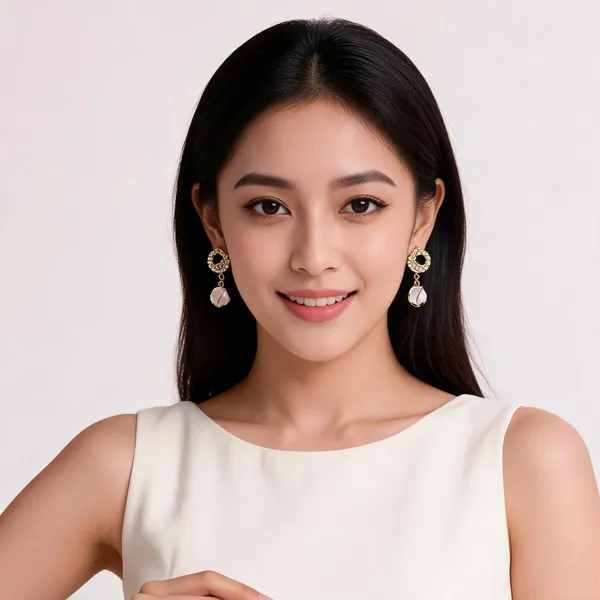 Golden_And_White_Alloy_Earrings_For_Women