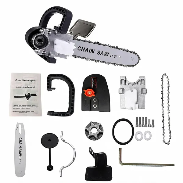 Heavy_11.5''_Electric_Chainsaw_Bracket_Grinder_Conversion_Head_Tree_Woodworking_Tools(Grinder_Machine_Not_Included)_Corded_Chainsaw_()