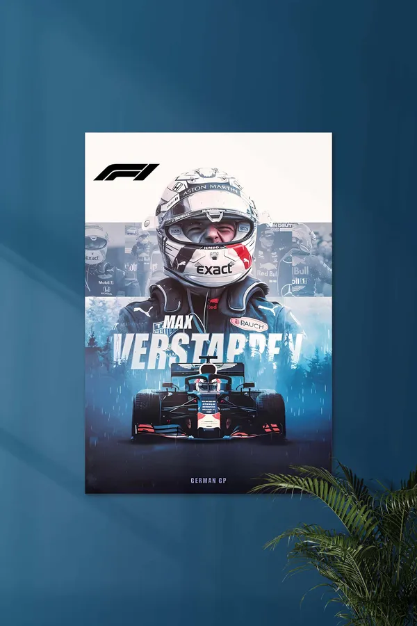 Max_Verstappen_F1_German_Gp_Racing_Poster