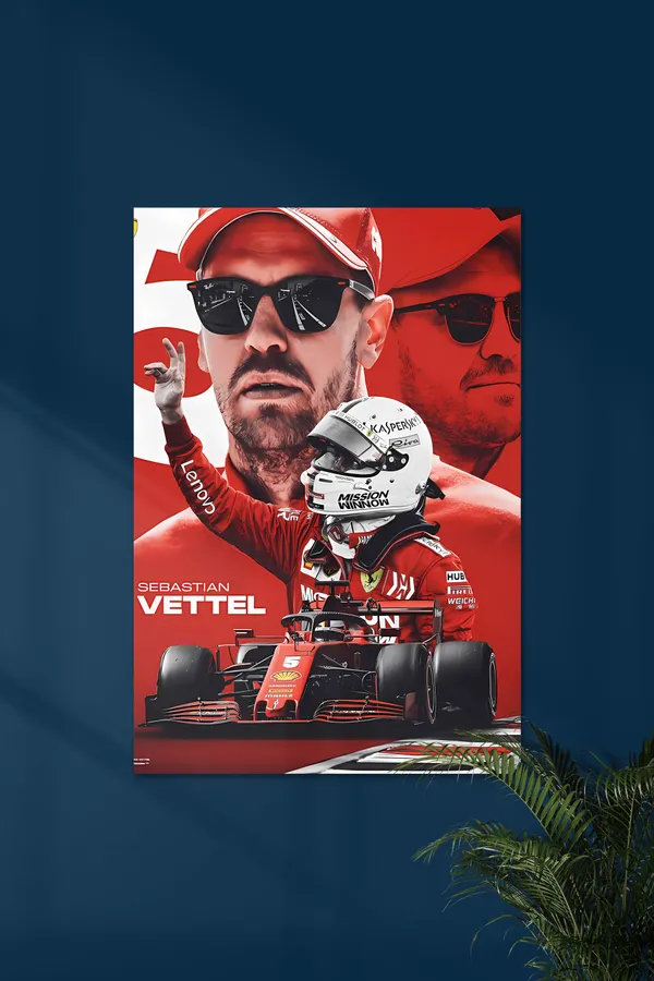 Sebastian_Vettel_Formula_1_Racing_Poster