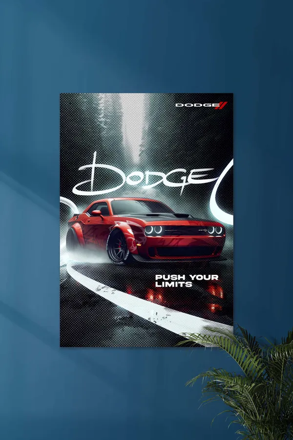 Dodge_Challenger_Push_Your_Limits_Motivational_Wall_Poster
