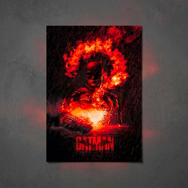 Batman_Dark_Red_Flame_Poster_Wall_Art