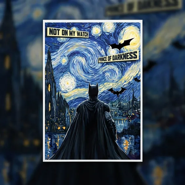 Batman_Starry_Night_Wall_Poster_Art_Print