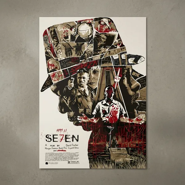 Se7En_Movie_Collage_Art_Poster