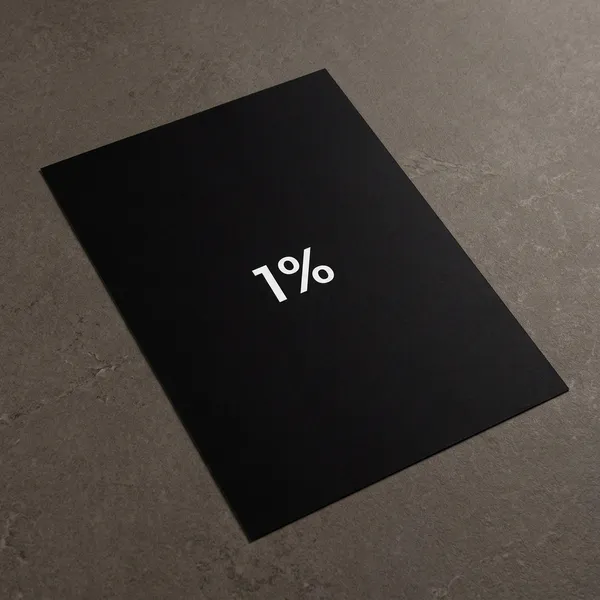 1%_Minimalist_Typography_Black_Wall_Poster