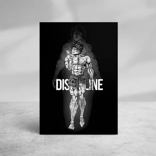 Discipline_Motivational_Fitness_Wall_Poster_Black_And_White